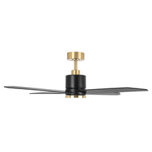 Cargar imagen en el visor de la galería, 52&quot; Ashby Industrial Satin Nickel DC Motor Ceiling Fan with LED Lighting and Remote Contro
