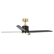 Cargar imagen en el visor de la galería, 52&quot; Ashby Industrial Satin Nickel DC Motor Ceiling Fan with LED Lighting and Remote Contro
