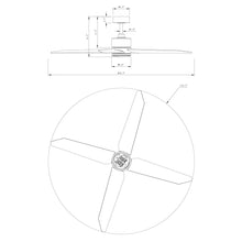 Cargar imagen en el visor de la galería, 52&quot; Ashby Industrial Satin Nickel DC Motor Ceiling Fan with LED Lighting and Remote Contro
