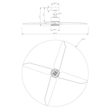 Carregar imagem no visualizador da galeria, 52&quot; Ashby Industrial Satin Nickel DC Motor Ceiling Fan with LED Lighting and Remote Control
