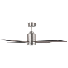 Cargar imagen en el visor de la galería, 52&quot; Ashby Industrial Satin Nickel DC Motor Ceiling Fan with LED Lighting and Remote Contro
