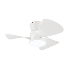 Cargar imagen en el visor de la galería, 31&quot; Mazon Modern DC Motor Flush Mount Reversible Ceiling Fan with LED Lighting and Remote Control
