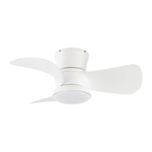 Cargar imagen en el visor de la galería, 31&quot; Mazon Modern DC Motor Flush Mount Reversible Ceiling Fan with LED Lighting and Remote Control
