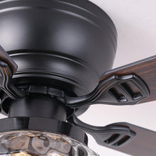 Carregar imagem no visualizador da galeria, 52&quot; 5 Blades DC Motor Modern Flush Mount Ceiling Fan
