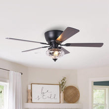 Carregar imagem no visualizador da galeria, 52&quot; 5 Blades DC Motor Modern Flush Mount Ceiling Fan
