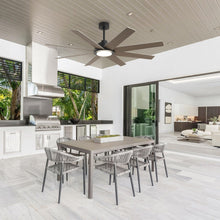 Carregar imagem no visualizador da galeria, 60&quot; DC Motor 8 Blades Modern Downrod Mount Ceiling Fan with LED Light and Remote Control
