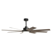 Carregar imagem no visualizador da galeria, 60&quot; DC Motor 8 Blades Modern Downrod Mount Ceiling Fan with LED Light and Remote Control
