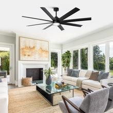 Load image into Gallery viewer, 72 Inch Daugava Modern Downrod Mount Smart Fan with LED Light
