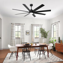 Load image into Gallery viewer, 72 Inch Daugava Modern Downrod Mount Smart Fan with LED Light
