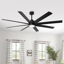 Load image into Gallery viewer, 72 Inch Daugava Modern Downrod Mount Smart Fan with LED Light
