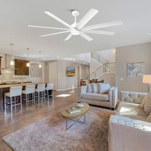 Load image into Gallery viewer, 72 Inch Daugava Modern Downrod Mount Smart Fan with LED Light
