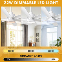 Load image into Gallery viewer, 72 Inch Daugava Modern Downrod Mount Smart Fan with LED Light
