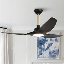 Load image into Gallery viewer, 52&quot; DC Motor 3 Blades Modern Downrod Mount Smart Fan with LED Light
