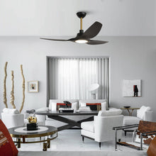 Load image into Gallery viewer, 52&quot; DC Motor 3 Blades Modern Downrod Mount Smart Fan with LED Light
