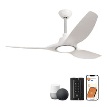 Load image into Gallery viewer, 52&quot; DC Motor 3 Blades Modern Downrod Mount Smart Fan with LED Light
