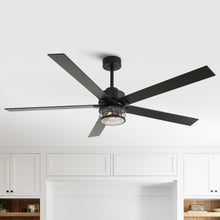 Cargar imagen en el visor de la galería, 65&quot; Modern Reversible Ceiling Fan with Lighting and Remote Control
