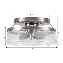 Load image into Gallery viewer, 13&quot; Flush Mount Reversible Ceiling Fan with Lighting and Remote Control
