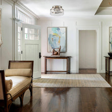 Load image into Gallery viewer, 13&quot; Flush Mount Reversible Ceiling Fan with Lighting and Remote Control
