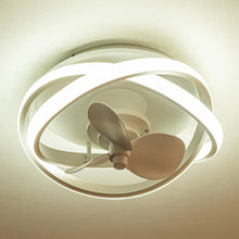Load image into Gallery viewer, Vaczon 13&quot; Flush Mount Caged Fan with Light and Remote Control
