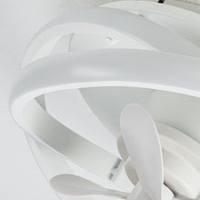 Cargar imagen en el visor de la galería, Vaczon 13&quot; Flush Mount Caged Fan with Lignt and Remote Control
