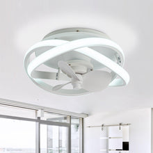 Load image into Gallery viewer, Vaczon 13&quot; Flush Mount Caged Fan with Light and Remote Control
