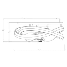 Cargar imagen en el visor de la galería, Vaczon 13&quot; Flush Mount Caged Fan with Lignt and Remote Control
