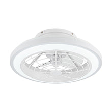 Carregar imagem no visualizador da galeria, 20&quot; Ikon Modern DC Motor Flush Mount Reversible Ceiling Fan with Lighting and Remote Control
