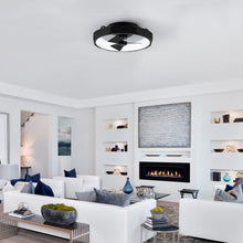 Cargar imagen en el visor de la galería, 19&quot; Britton Flush Mount Reversible Ceiling Fan with Remote Control
