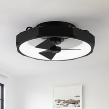 Cargar imagen en el visor de la galería, 19&quot; Britton Flush Mount Reversible Ceiling Fan with Remote Control
