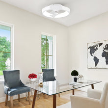 Cargar imagen en el visor de la galería, 19&quot; Britton Flush Mount Reversible Ceiling Fan with Remote Control
