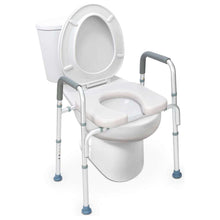 Load image into Gallery viewer, Raised Toilet Seat 300lb Heavy Duty Medical Raised Homecare Commode

