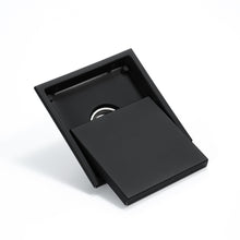 Load image into Gallery viewer, Matte Black stainless floor drain 6x6inch
