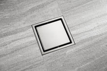 Load image into Gallery viewer, Brushed nickel stainless floor drain 6x6inch
