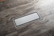 Load image into Gallery viewer, Brushed nickel stainless floor drain 11.8inch x 4.3 inch
