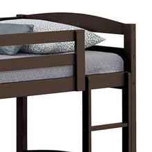 Load image into Gallery viewer, Transitional Solid Hardwood Twin over Twin Bunk Bed, Patented Insert &amp; Lock Joint for Extra Safety for Kids
