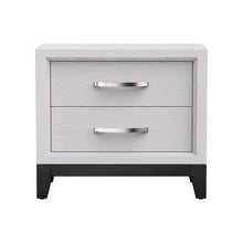 Load image into Gallery viewer, Furniture of America Lucien Modern Wood Nightstand with 2 Drawers
