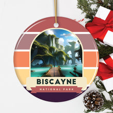 Carregar imagem no visualizador da galeria, Biscayne National Park Retro Style Ornament, Florida Tourist Attraction and Gift
