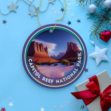 Carregar imagem no visualizador da galeria, Capitol Reef National Park Retro Style Ornament, Utah  Tourist Attraction and Gift
