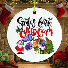 Cargar imagen en el visor de la galería, Cheer Coach Christmas Ornament, Cheerleading Gift
