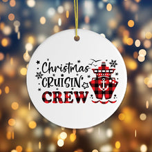 Cargar imagen en el visor de la galería, Christmas Cruisin Crew Cruise Ship Themed Ornament
