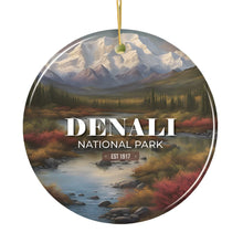 Load image into Gallery viewer, Denali National Park Retro Style Ornament, Alaska USA Tourist Attraction and Gift
