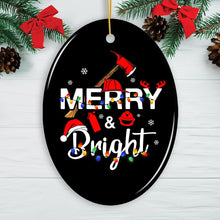 Load image into Gallery viewer, Firefighter Christmas Ornament
