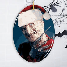 Carregar imagem no visualizador da galeria, Freddie Krueger Christmas Ornament, Scary Movie Xmas Decoration
