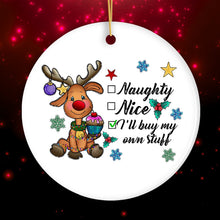 Load image into Gallery viewer, Funny and Playful Quote Christmas Ornament
