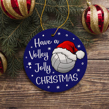 Carregar imagem no visualizador da galeria, Have a Volley Jolly Christmas Volleyball Ornament
