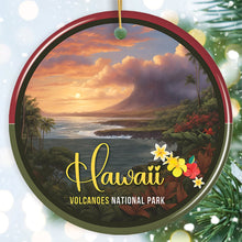 Carregar imagem no visualizador da galeria, Hawaii Volcanoes National Park Retro Style Ornament, Hawaii USA Tourist Attraction and Gift
