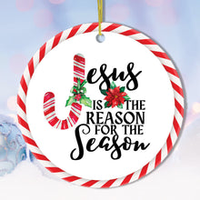 Carregar imagem no visualizador da galeria, Jesus is the Reason for the Season Christmas Ornament
