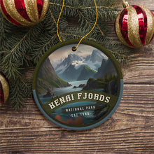 Carregar imagem no visualizador da galeria, Kenai Fjords National Park Retro Style Ornament, Alaska USA Tourist Attraction and Gift

