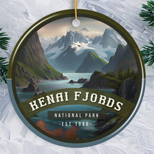 Carregar imagem no visualizador da galeria, Kenai Fjords National Park Retro Style Ornament, Alaska USA Tourist Attraction and Gift
