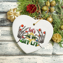 Carregar imagem no visualizador da galeria, Let’s Get Lit Skeleton Fingers and Christmas Plugs Ornament
